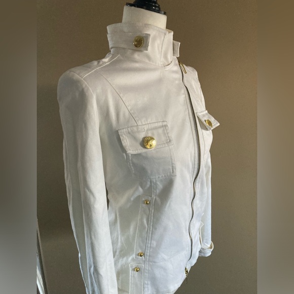 White Cotton Jacket - Picture 3 of 10